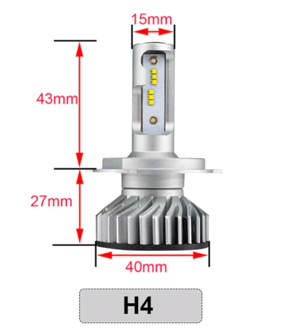 H4 LED Philips Line Canbus dimlicht grootlicht (set) - LED Philips Line  Canbus - TopLEDverlichting: LED en Xenon verlichting voor auto's, motoren,  scooters.