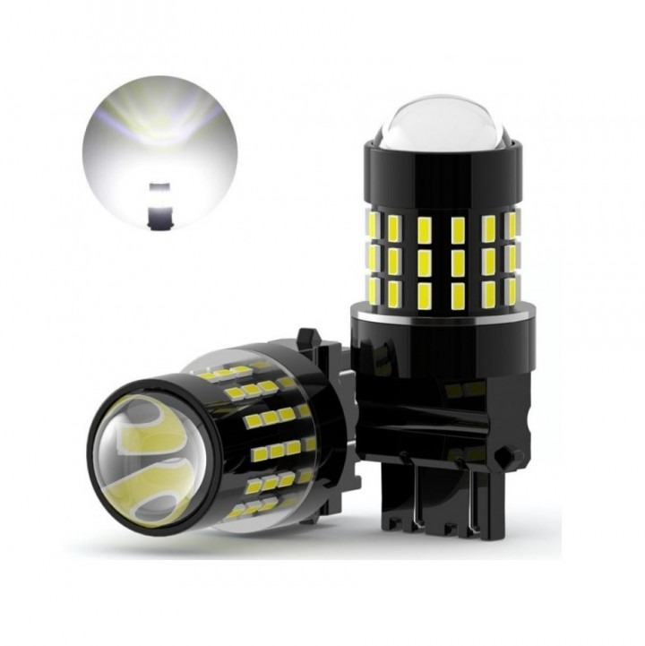 T20 7443 W21/5W Duplo High Power LED Canbus dagrijverlichting (set